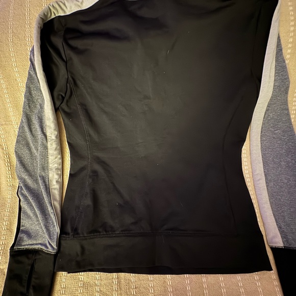 Gray and Black Quarter-Zip Pullover by VS PINK - Picture 6 of 7